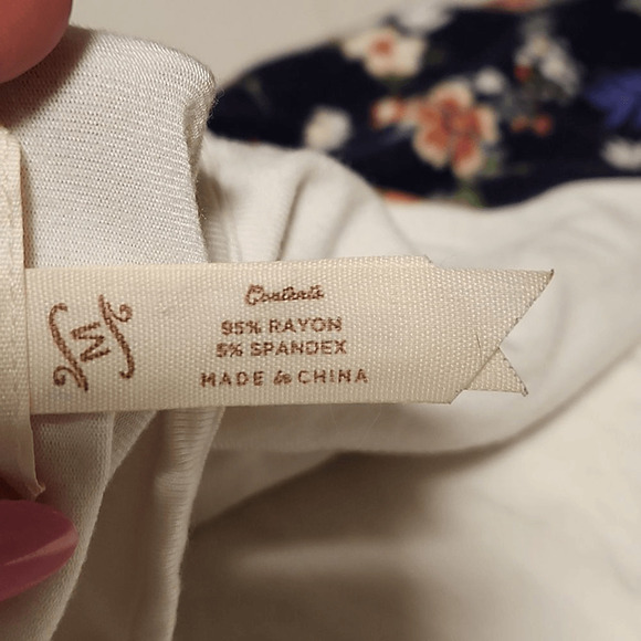 Matilda Jane Rose Floral Print 3/4 Raglan Tee Size Medium (2948) - Picture 5 of 6